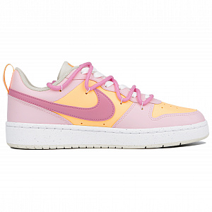 Nike Court Borough Anti-Slip Wear-Resistant Low-Top Skateboard Shoes Women's Orange Pink 1 2664363