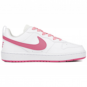 Nike Court Borough Slip-Resistant Low-Top Skateboard Shoes GS White Pink 1 2664410