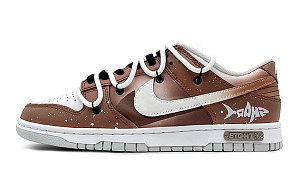 Nike Dunk 'Pure Platinum' Anti-Slip Wear-Resistant Low-Top Skateboard Shoes Men's White Brown 1 2664960