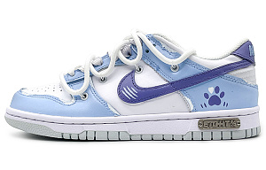 Nike Dunk 'Neutral Grey' Low-Top Skateboard Shoes GS Blue Purple 1 2664968