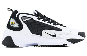 Nike Zoom 2K Cushioning, Slip Resistant, And Abrasion Resistant Low Top Casual Running Shoes Unisex Black White 1 2665025