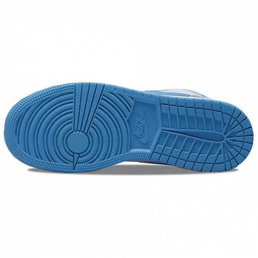 Jordan Air Jordan 1 Washed Denim Anti-Slip Wear-Resistant Low-Top Vintage Basketball Shoes GS White Blue купить в интернет-магазине Yoocart с быстрой доставкой по России.