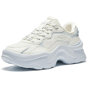 Anta Life Collection Anti-Slip Wear-Resistant Low-Top Chunky Sneakers Women's Ivory White 1 2665816