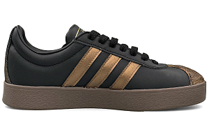 Adidas Neo Vl Court Anti-Slip Wear-Resistant Low-Top Skateboard Shoes Unisex Black Brown 1 2665994
