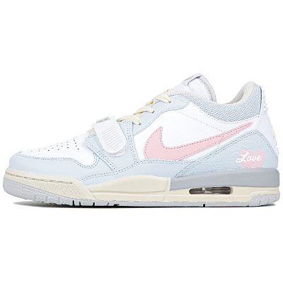 Jordan Legacy 312 Low Dusty Pink Gray Blue Anti-Slip Wear-Resistant Low-Top Vintage Basketball Shoes GS Pink Gray Blue