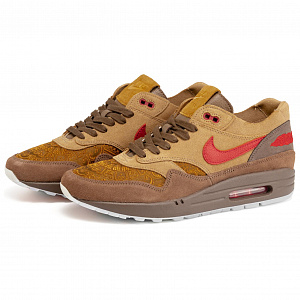 CLOT x Nike Air Max 1 Low-Top Casual Running Shoes Unisex Brown Yellow 2 2667604