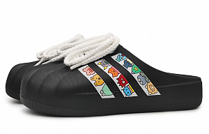 Adidas Originals AdiFOM Superstar Slip-Resistant EVA Closed-Toe Slippers Unisex Black White 2 2667751