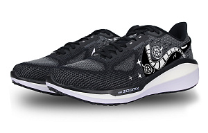 Nike Air Zoom Vomero 17 Breathable Lightweight Low-Top Running Shoes Men's Black White 2 2667773
