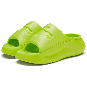 LACOSTE Rubber Sole Abrasion-Resistant Slide Slippers Women's Green 2 2667866