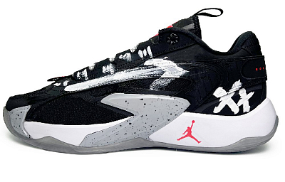 JORDAN Luka 2 Basketball Shoes Unisex Low-Top Black White