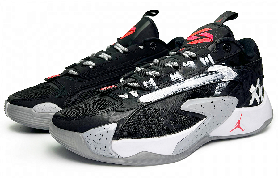 JORDAN Luka 2 Basketball Shoes Unisex Low-Top Black White купить в интернет-магазине Yoocart с быстрой доставкой по России.