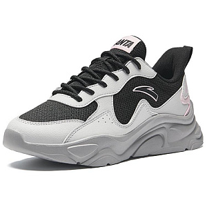 Anta Life Collection Cushioned Slip-Resistant Low-Top Casual Shoes Women's Gray Black 1 2668323
