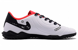 Nike Tiempo Legend 10 TF Rubber Broken Studs Anti-Slip Wear-Resistant Soccer Shoes Men's Black White 1 2668505