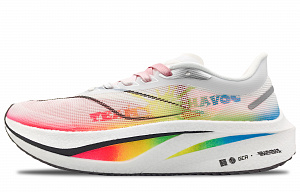 LiNing Feidian 4 Challenger Low-Top BOOM Technology Running Shoes Men's White Red Blue 1 2668634