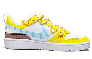Nike Court Borough Low Wear-Resistant Low-Top Casual Skateboard Shoes GS Yellow 1 2668716