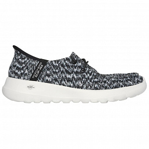 Skechers Slip Ins Low Top Casual Shoes Women's Black White 1 2668811