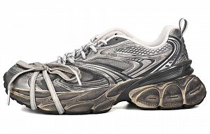 Kappa Smoke Gray Story SAML Low Top Chunky Sneakers Unisex Gray