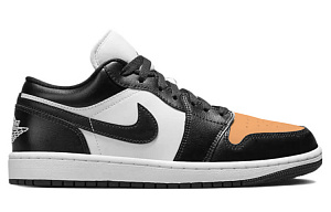 Jordan Air Jordan 1 Orange Flame Orange Panda Anti-Slip Wear-Resistant Low-Top Skateboard Shoes Women's Black White 1 2668987