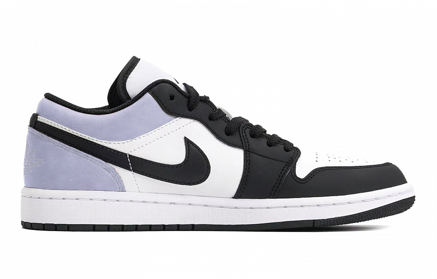 Jordan Air Jordan 1 Puppy Fragment Cushioned Slip-Resistant Low-Top Vintage Basketball Shoes Men's Black Purple купить в интернет-магазине Yoocart с быстрой доставкой по России.
