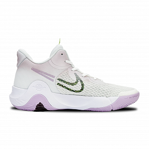 Nike KD Trey 5 IX Ep Large Logo Anti-Slip Wear-Resistant Mid-Top Vintage Basketball Shoes Unisex Light Purple 1 2669467