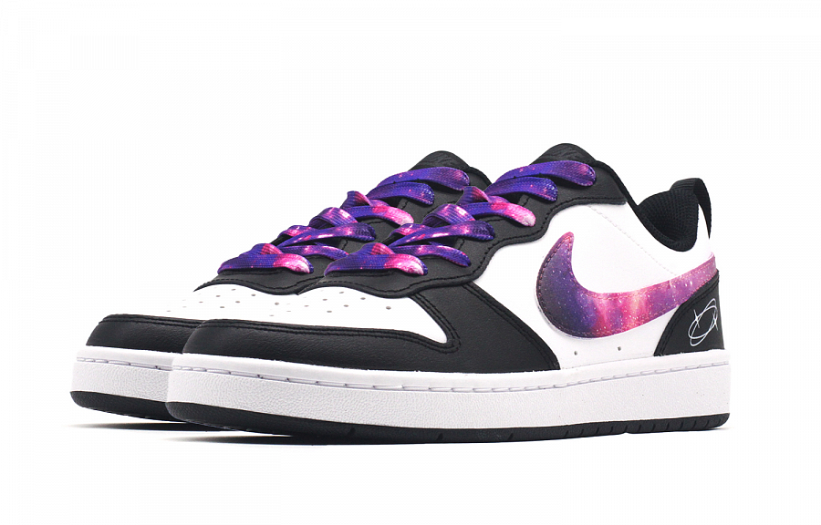 Nike Court Borough Low Starry Sea Slip-Resistant Cushioning Wear-Resistant Low-Top Skateboard Shoes GS Black Pink купить в интернет-магазине Yoocart с быстрой доставкой по России.
