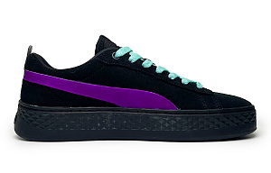 PUMA Smash Platform Purple Qi From The East Low-Top Skateboard Shoes Women's Purple Black 1 2669644
