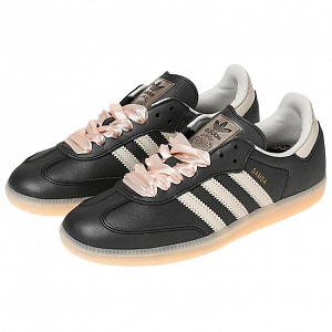Adidas Samba Og Black Pink Ribbon Laces Women's 1 2669841