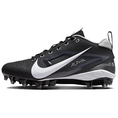Nike Alpha Menace 4 Varsity Black Light Smoke Grey Metallic Silver White