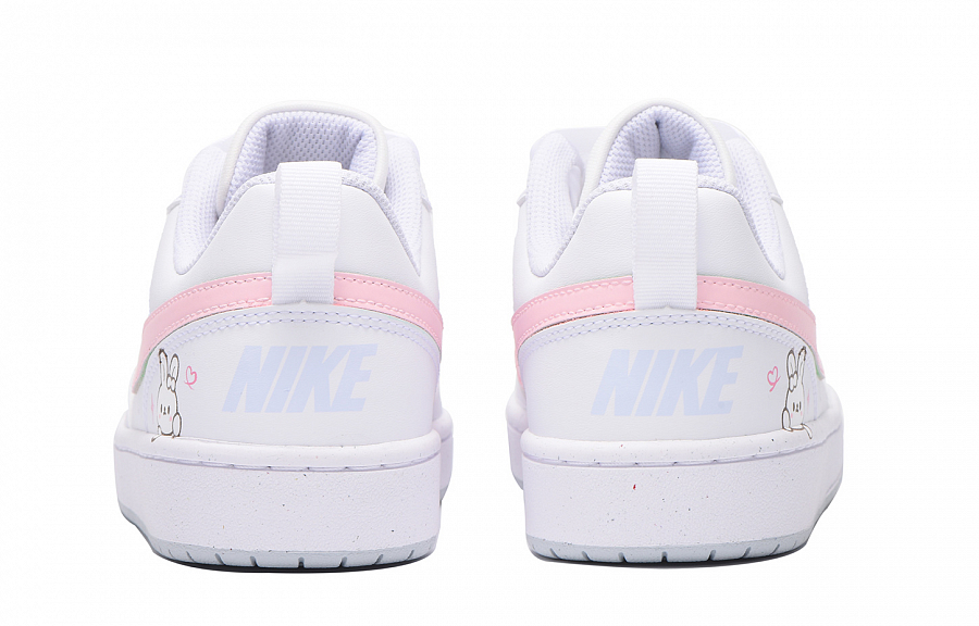 Nike Court Borough Low Chestnut Slip-Resistant Coverage Low-Top Skateboard Shoes GS White Pink купить в интернет-магазине Yoocart с быстрой доставкой по России.