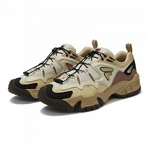 FILA FUSION KRIPTONITE Tooth Rock Shoes Low top Chunky Sneakers Men's Mist Gray Lunar Rock Yellow 1 2670436