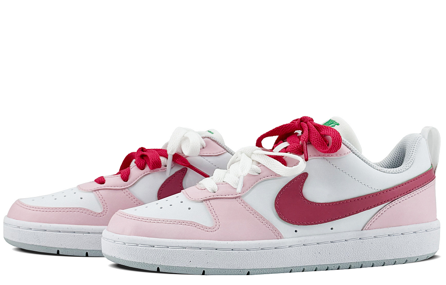 Nike Court Borough Anti Slip Wear Resistant Low Top Skateboard Shoes Women's Goddess Pink купить в интернет-магазине Yoocart с быстрой доставкой по России.