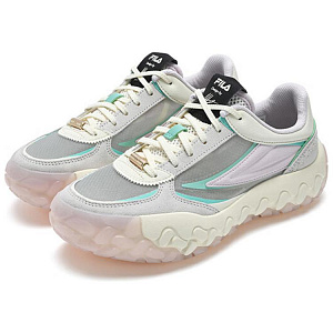 FILA Gara Abrasion Resistant Low Top Casual Running Shoes Women's White Mist Gray Pink 1 2670635
