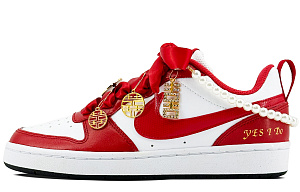 Nike Court Borough Low Anti-Slip Wear-Resistant Low-Top Skateboard Shoes GS Xiuhong 1 2670742