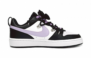 Nike Court Borough Low Low-Top Skateboard Shoes GS Black Purple 1 2670847