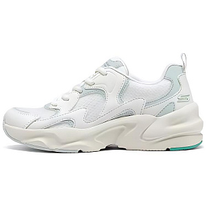Skechers BOBS BAMINA 2 Cushioned Wear-Resistant Breathable Lightweight Low-Top Chunky Sneakers Women's White