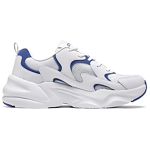 Skechers DLITES Wear-Resistant Cushioning Breathable Lightweight Low-Top Chunky Sneakers Men's Blue White 1 2670950