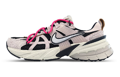 Nike V2K Run Low-Top Casual Running Shoes Unisex Black Pink