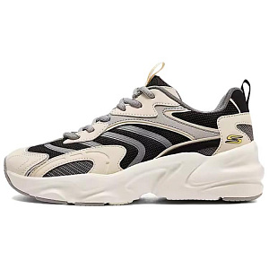Skechers DLITES Low Top Chunky Sneakers Men's White Black