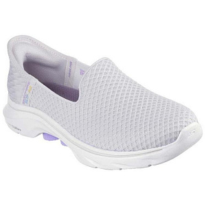 Skechers Women's GO WALK Low Top Casual Shoes Women's Gray Purple 1 2671457