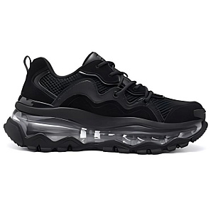 Skechers Street Blo Wear-Resistant Low-Top Chunky Sneakers Women's Black 1 2671492