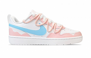 Nike Court Borough Low Top Skateboard Shoes GS Pink 1 2671532