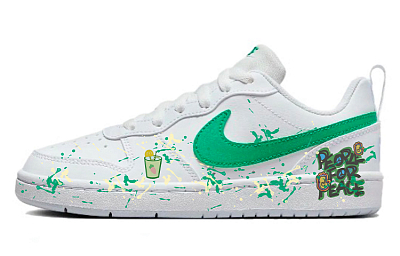Nike Court Borough Skateboard Shoes Women's Low-Top White