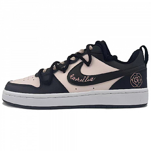 Nike Court Borough Low Cloud Structure Slip Resistant Coverage Low Top Skateboard Shoes GS Black Pink