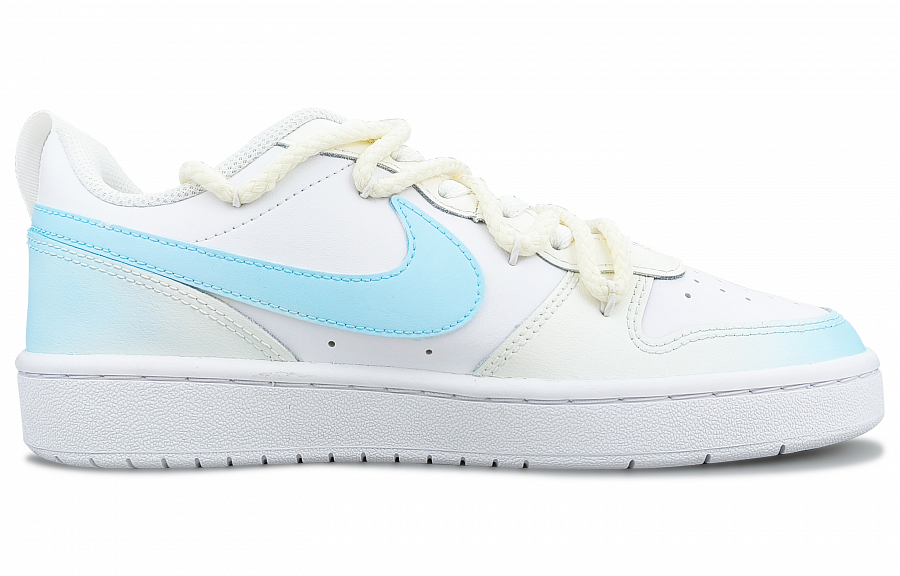 Nike Court Borough 2 Unknown Flowers Anti-Slip Wear-Resistant Low-Top Skateboard Shoes Women's Light Blue купить в интернет-магазине Yoocart с быстрой доставкой по России.