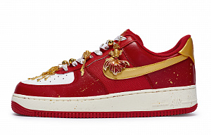 Nike Air Force 1 Skateboard Shoes Unisex Low top White/Gold 1 2672371