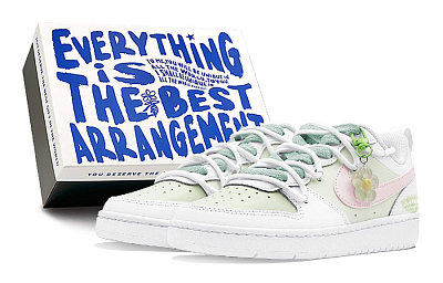 Nike Court Borough Skateboard Shoes Women's Low-Top Pink