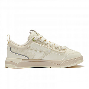 FILA FUSION Nollie Quick-Drying Impact Resistance Low-Top Skateboard Shoes Women's White Brown 1 2673012