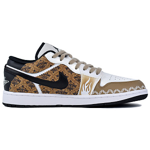 Jordan Air Jordan 1 Vintage Basketball Shoes Men's Low top Khaki/Black/White 1 2673082