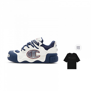 Champion Puffy Shoes AutoSkate V1 Low-Top Skateboard Shoes Men's Navy Blue