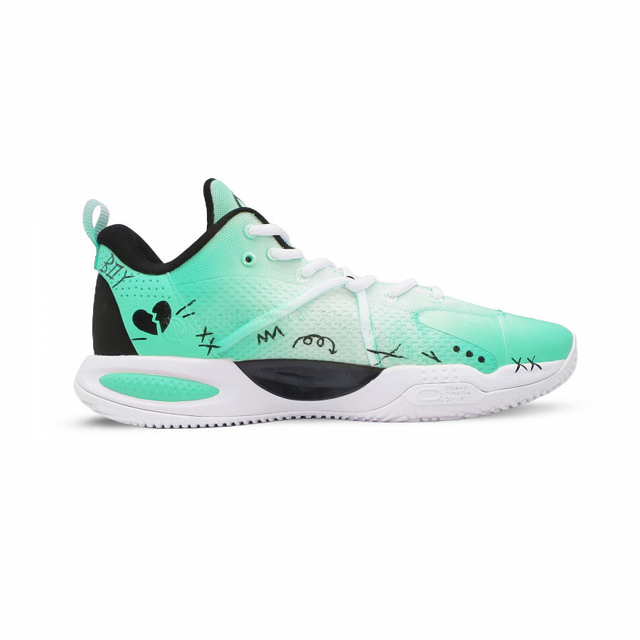 LiNing Speed 8 Electronic Fun Toys Cushioning Anti-Slip And Wear-Resistant Support Low-Top Basketball Shoes Men's Green